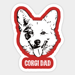 Corgi Dad Sticker